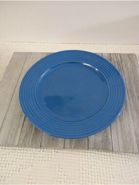 Royal Norfolk Blue Dinner Plates 10 1/2" Reactive Rings